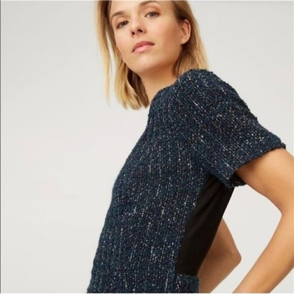 Club Monaco Andreah Tweed Boucle Trumpet Dress - Picture 11 of 11